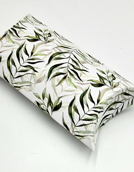 PLW 402 Green Leaves Pillow Boxes