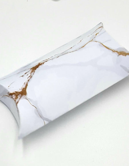 PLW 405 White Marble Pillow Boxes