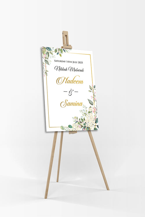 Load image into Gallery viewer, Pretty Pink Rosebud – A1 Mounted Welcome Poster
