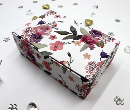 Floral Print RCT 401 Printed Square Favour Box