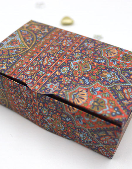 Damask Pattern Print RCT 404 Printed Square Favour Box