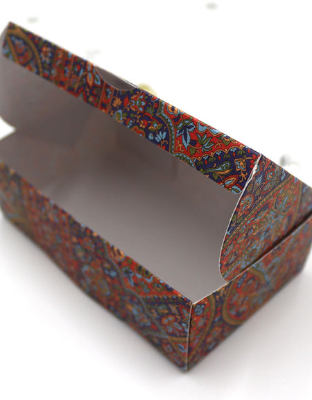 Damask Pattern Print RCT 404 Printed Square Favour Box