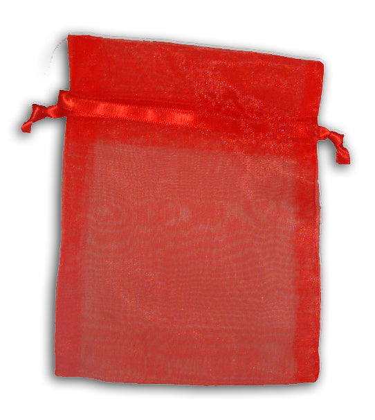 Red Sheer wedding or party favour Bag