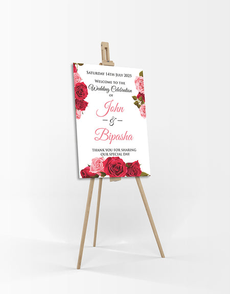 Red Rose – A1 Mounted Welcome Poster