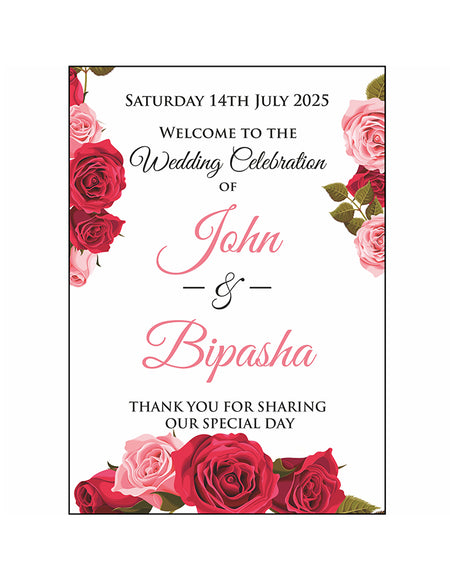 Red Rose – A1 Mounted Welcome Poster