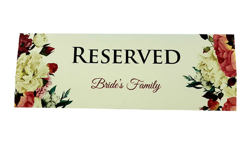Load image into Gallery viewer, RV 104 TABLE RESERVED PLACE CARD
