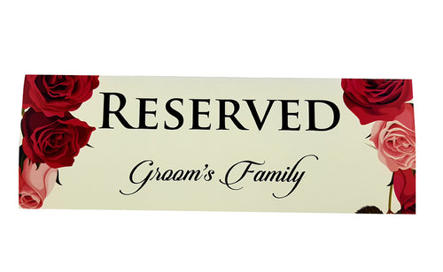 Load image into Gallery viewer, RV 109 TABLE RESERVED PLACE CARD
