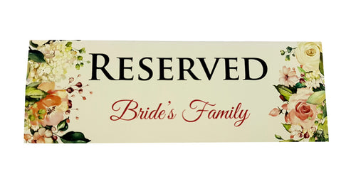 Load image into Gallery viewer, RV 110 TABLE RESERVED PLACE CARD
