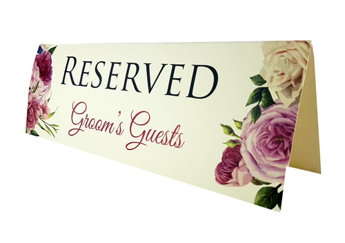 Load image into Gallery viewer, RV 114 TABLE RESERVED PLACE CARD

