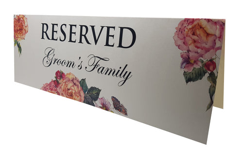 Load image into Gallery viewer, RV 201 Table Reserved Place Card Groom&#39;s Family

