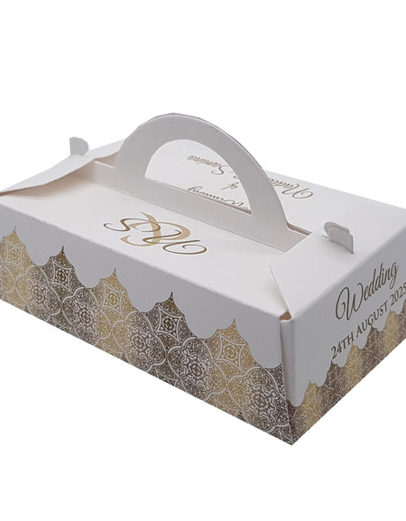 Gable Boxes in small size with personalisable print and design