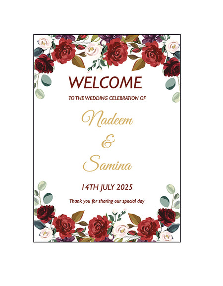 Scarlet Rose – A1 Mounted Welcome Poster