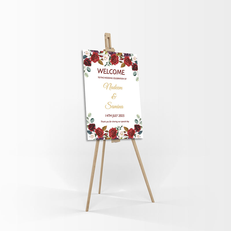 Scarlet Rose – A1 Mounted Welcome Poster