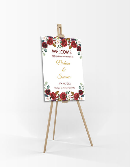 Scarlet Rose – A1 Mounted Welcome Poster
