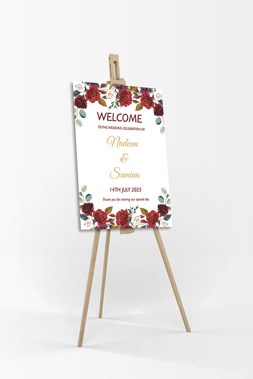 Load image into Gallery viewer, Scarlet Rose – A1 Mounted Welcome Poster
