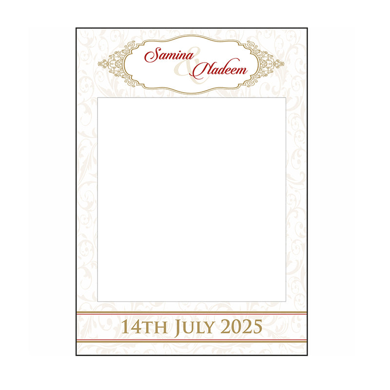 Gold Swirls – A1 Personalised Selfie Board