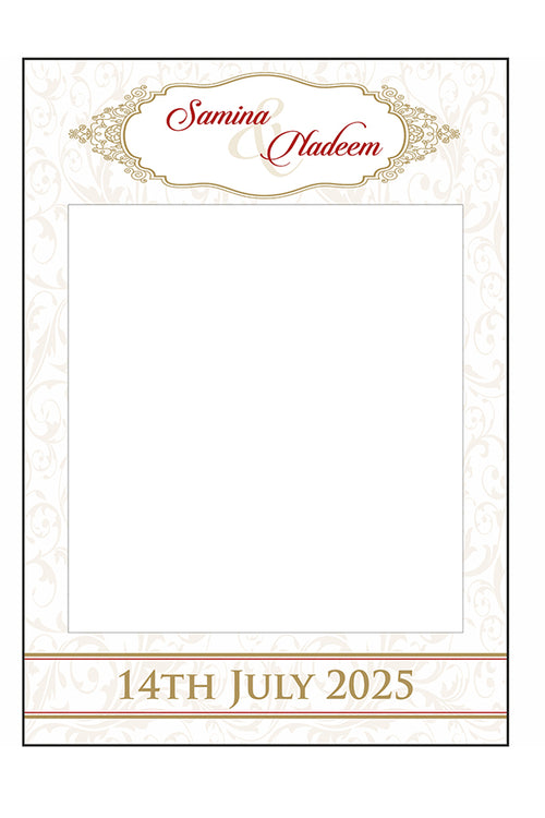 Load image into Gallery viewer, Gold Swirls – A1 Personalised Selfie Board
