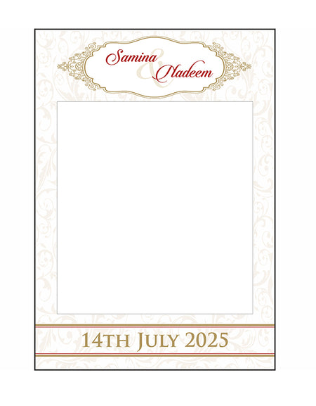 Gold Swirls – A1 Personalised Selfie Board