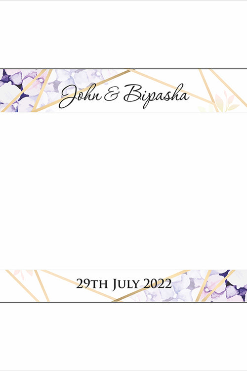 Load image into Gallery viewer, Purple Gold Floral  – A1 Personalised Selfie Board

