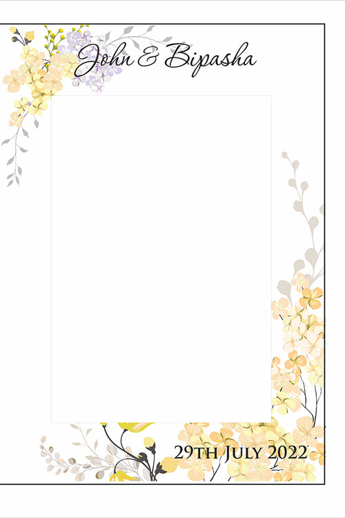 Load image into Gallery viewer, Yellow Floral – A1 Personalised Selfie Board
