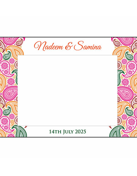 Vibrant Paisley  – A1 Personalised Selfie Board