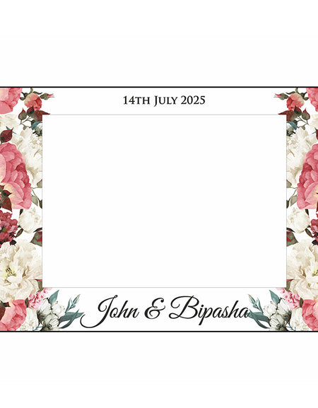 Landscape Light Floral  – A1 Personalised Selfie Board