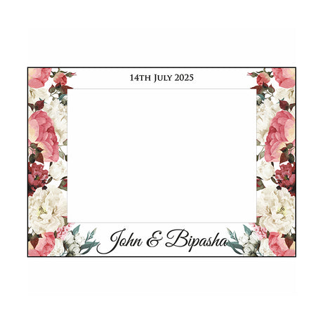 Landscape Light Floral  – A1 Personalised Selfie Board