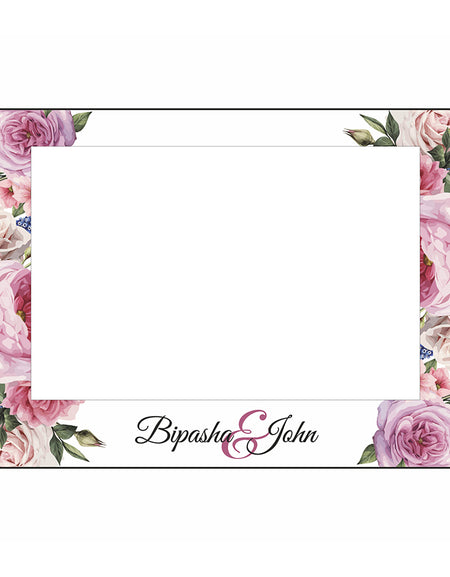 Landscape Blush Rose  – A1 Personalised Selfie Board