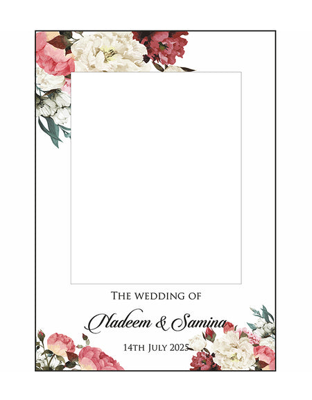 Light Floral – A1 Personalised Selfie Board