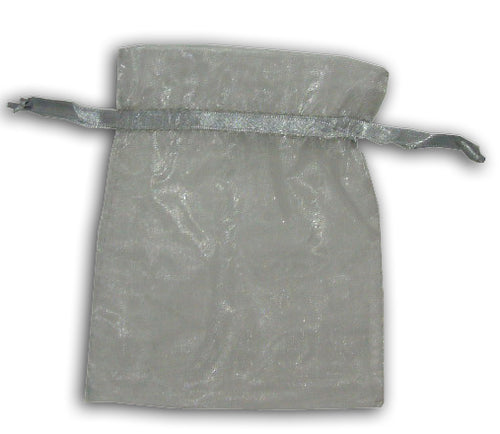 Load image into Gallery viewer, Silver Sheer sweet party favor Bag
