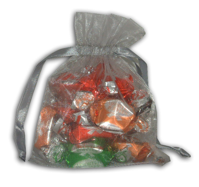 Silver Sheer sweet party favor Bag