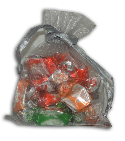 Load image into Gallery viewer, Silver Sheer sweet party favor Bag

