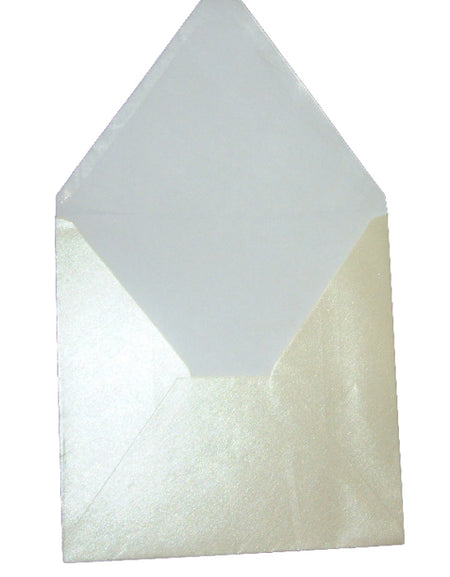 Light Green Shimmer Envelope – 155mm x 155mm Square Pearlescent Metallic Envelope (PM40-19)