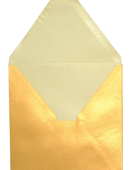E8 Orange Gold (PM40-02) Old Gold Pearlescent Square Envelopes – 155mm x 155mm | Shimmer Finish for Invitations, Awards & Special Presentations