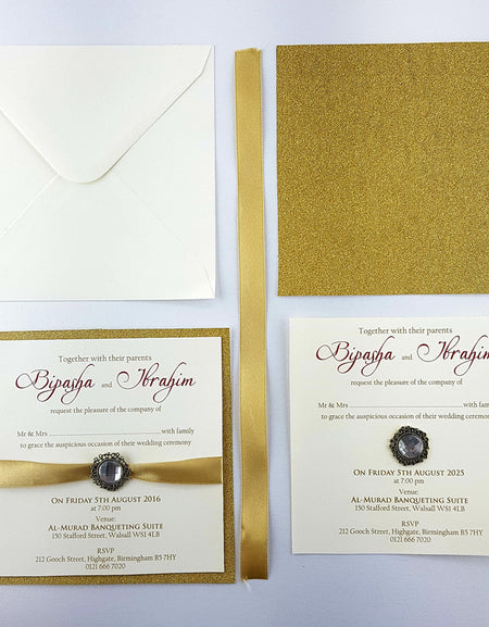 SR 102 Personalised Shimmer Invitation KIT