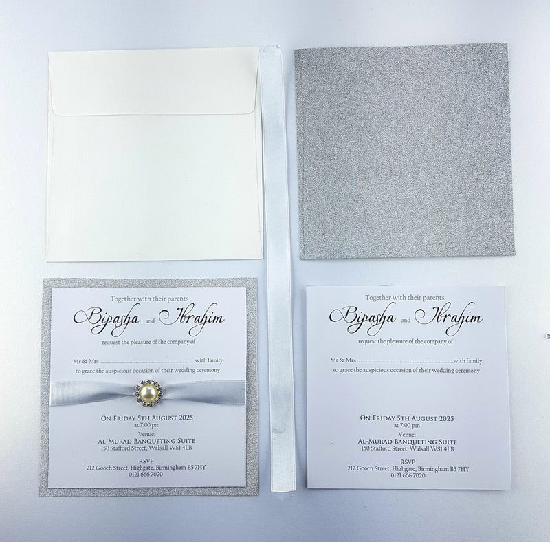 SR 104 Personalised Shimmer Invitation KIT