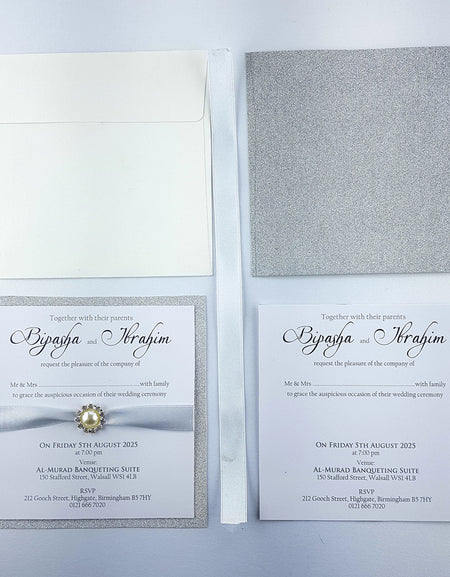SR 104 Personalised Shimmer Invitation KIT
