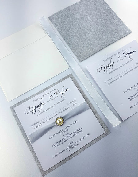 SR 104 Personalised Shimmer Invitation KIT