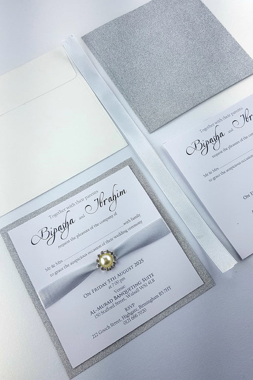 Load image into Gallery viewer, SR 104 Personalised Shimmer Invitation KIT
