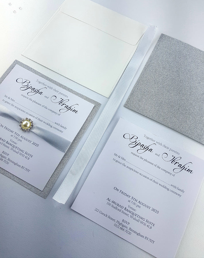 SR 104 Personalised Shimmer Invitation KIT
