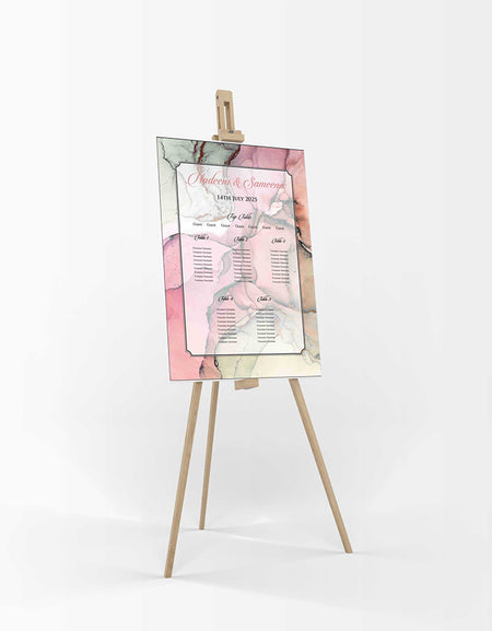 Pink Marble – A1 Table Plan