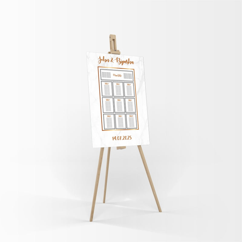 Gold Marble  – A1 Table Plan
