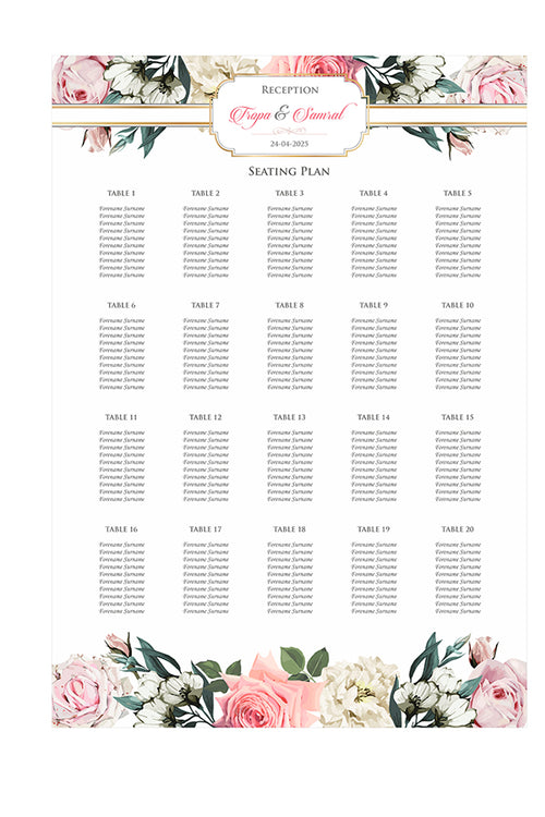 Load image into Gallery viewer, 991 – A1 Table Plan
