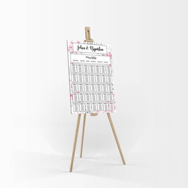 Cherry Blossom  – A1 Table Plan