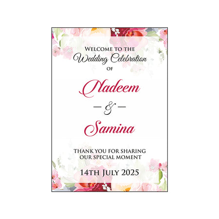 Watercolour Floral – A1 Mounted Welcome Poster